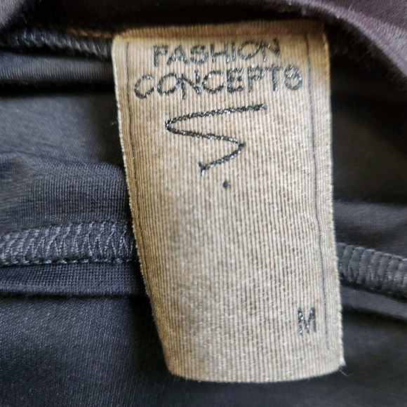Fashion Concepts Artsy Dress Size M Lagenlook Pink Black Pocket Casual - Picture 4 of 8